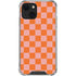 Orange Checkered iPhone 14 Clear Case